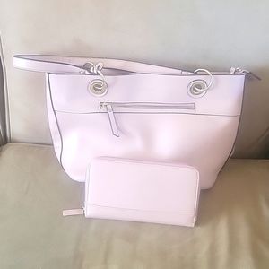 Nicole Miller Purse and Wallet (Pink Medium to Large)